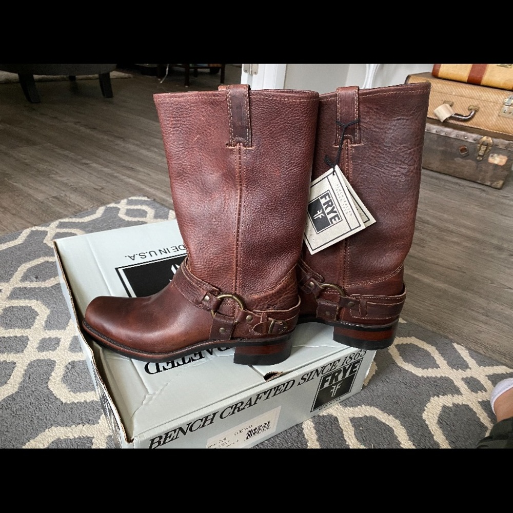Frye boots (belted harness)